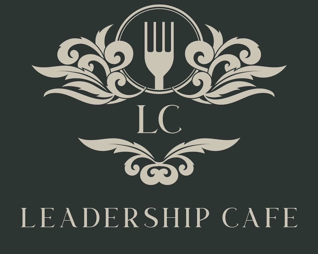 A logo of the leadership cafe